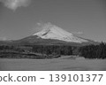 Mount Fuji in winter as seen from the plains 139101377