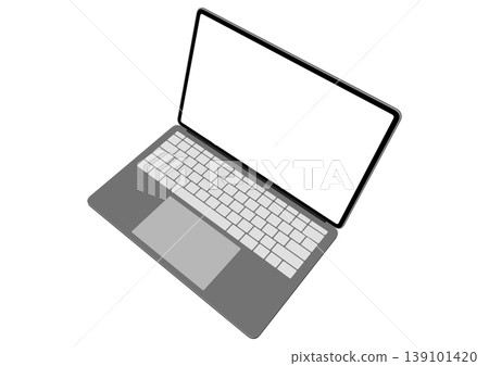 Laptop seen from an angle Laptop seen from an angle 139101420