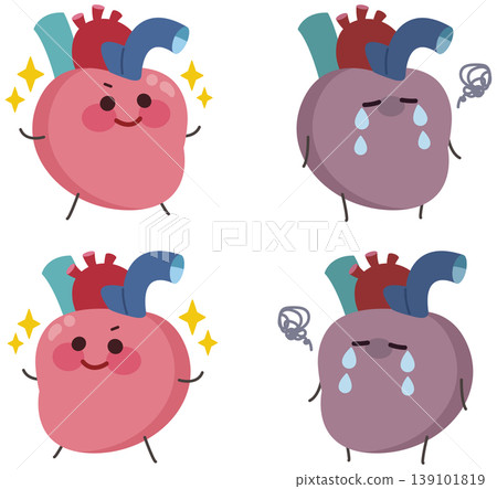 Heart character illustration Heart character illustration 139101819
