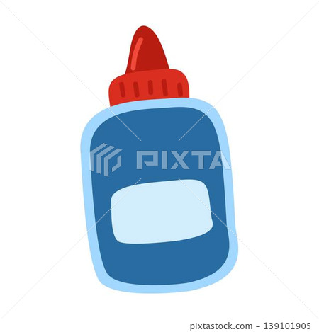 glue bottle, craft illustration glue bottle, craft illustration 139101905