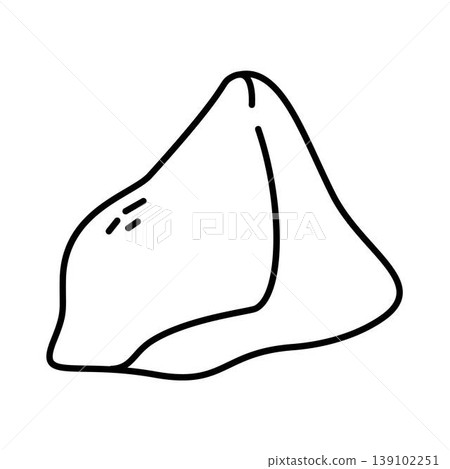 Handdrawn Line Art Illustration of Samosa Handdrawn Line Art Illustration of Samosa 139102251