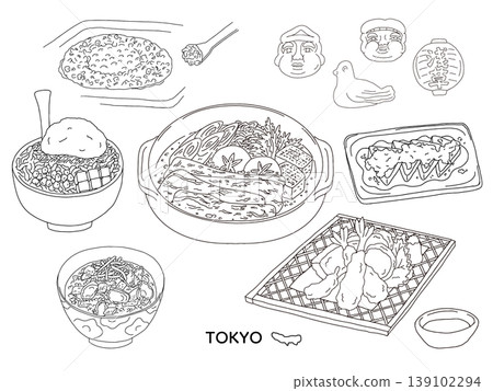 東京的各種日本料理|天婦羅、味噌炸豬排、餃子、文字燒、蓋飯 東京的各種日本料理|天婦羅、味噌炸豬排、餃子、文字燒、蓋飯 139102294