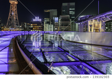 Nagoya city night view, Oasis 21, Water Spaceship, Nagoya City, Aichi Prefecture Nagoya city night view, Oasis 21, Water Spaceship, Nagoya City, Aichi Prefecture 139102303