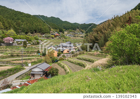 奈良縣高市郡飛鳥村的春日山村風光 奈良縣高市郡飛鳥村的春日山村風光 139102343