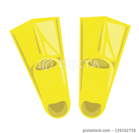Simple and cute illustration of fins 139102758