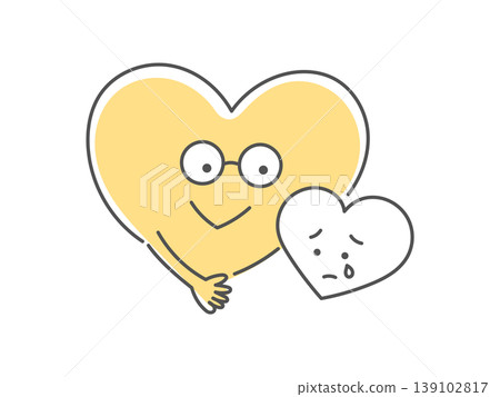 A monochrome illustration of a heart character representing closeness. A monochrome illustration of a heart character representing closeness. 139102817
