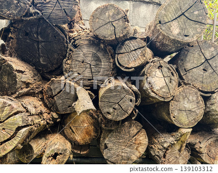 Pile of firewood Pile of firewood 139103312