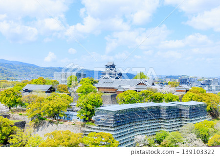 Kumamoto Castle in Spring, Kumamoto City, Kumamoto Prefecture Kumamoto Castle in Spring, Kumamoto City, Kumamoto Prefecture 139103322