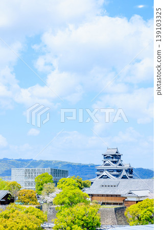 Kumamoto Castle in Spring, Kumamoto City, Kumamoto Prefecture 139103325