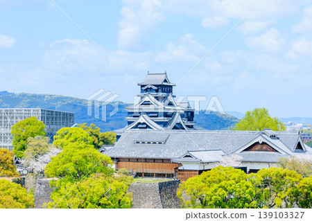 Kumamoto Castle in Spring, Kumamoto City, Kumamoto Prefecture 139103327