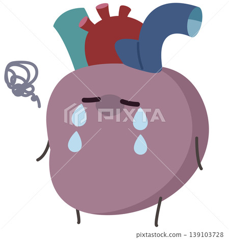 Unhealthy heart (left-facing) 139103728