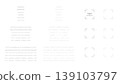 A set of network-style "dots" and "lines" and frames. 139103797
