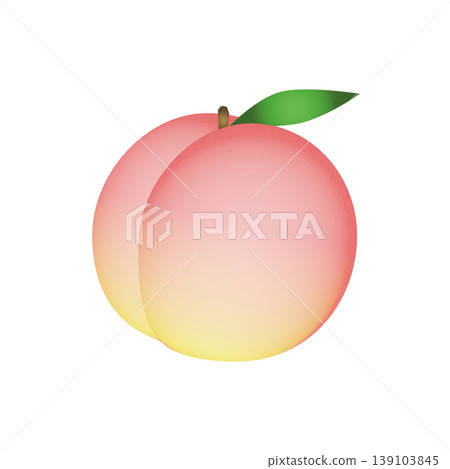 Peach noise gradient illustration. Simple and gentle fruit material. 139103845