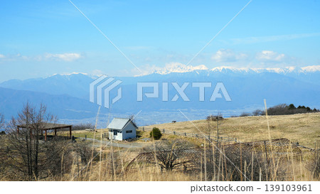 View of the Matsumoto area and the Northern Alps from Takabocchi Plateau View of the Matsumoto area and the Northern Alps from Takabocchi Plateau 139103961