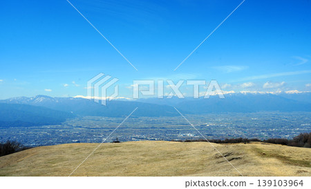 從高峠高原眺望松本地區和北阿爾卑斯山脈 從高峠高原眺望松本地區和北阿爾卑斯山脈 139103964