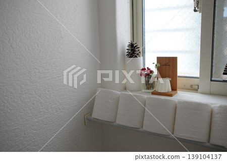 Stylish toilet space 139104137