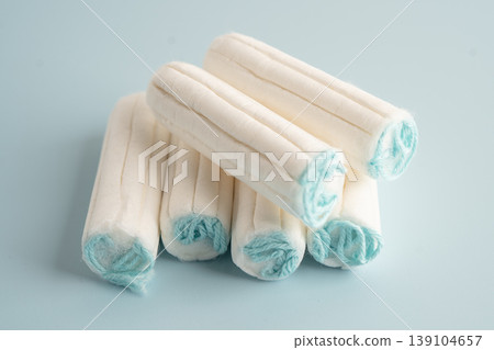 Cotton tampons for women hygiene menstrual period cycle protection. Cotton tampons for women hygiene menstrual period cycle protection. 139104657