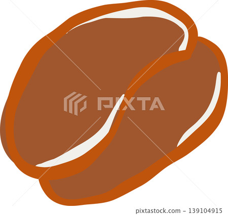 Hand Drawn ACoffee Bean Whimsical Illustration Hand Drawn ACoffee Bean Whimsical Illustration 139104915