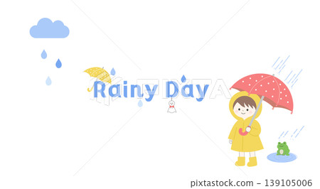 雨季背景插畫、雨季橫幅、雨季材料、雨天、邊框、雨滴、青蛙、雨傘、天空 雨季背景插畫、雨季橫幅、雨季材料、雨天、邊框、雨滴、青蛙、雨傘、天空 139105006