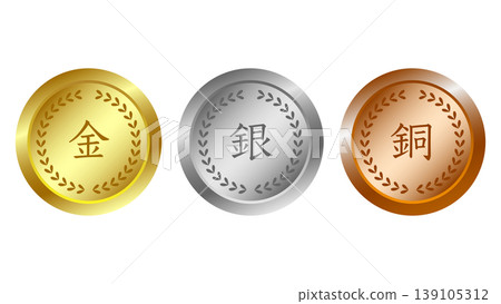 Medal icon set 139105312
