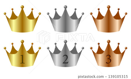 Crown icon set 139105315