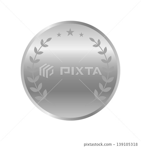 Medal icon illustration: Silver medal Medal icon illustration: Silver medal 139105318
