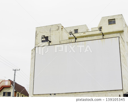Plain white advertising billboards in the city that can be used as copy space. Plain white advertising billboards in the city that can be used as copy space. 139105345