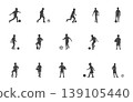Kids playing soccer ball silhouette, Boy playing football silhouette, Kids playing silhouette, Kids playing svg, Boy playing football svg. 139105440
