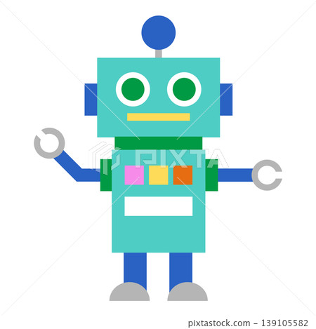 Cute robot character Cute robot character 139105582