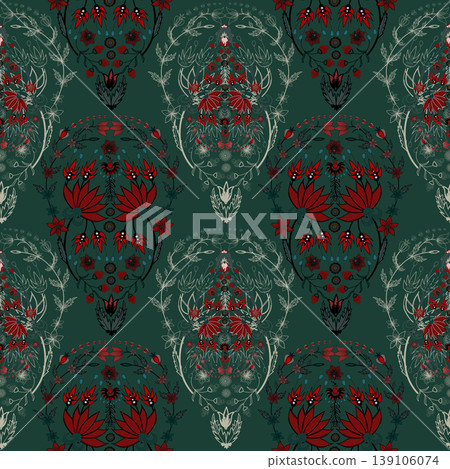 embroidery, floral, pattern 139106074