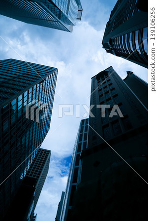 The sky above the cluster of skyscrapers (Hong Kong) The sky above the cluster of skyscrapers (Hong Kong) 139106256