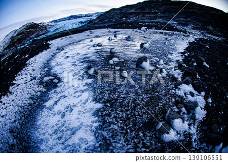 Frozen pond and glacier (Batna Glacier) Frozen pond and glacier (Batna Glacier) 139106551