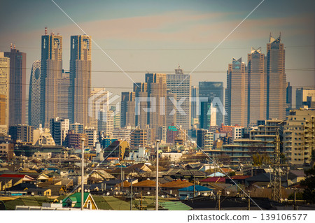 Shinjuku skyline at sunset Shinjuku skyline at sunset 139106577