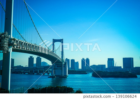 Rainbow Bridge in the blue sky 139106624