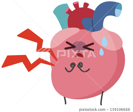 Illustration of "Heart Pain" (with inner ear) Illustration of "Heart Pain" (with inner ear) 139106688