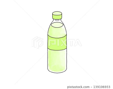 塑膠瓶裝的普通綠茶 塑膠瓶裝的普通綠茶 139106933