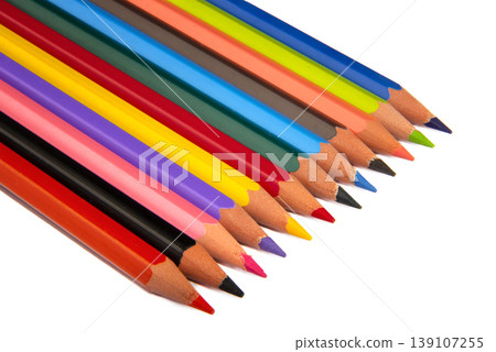 A rainbow of colorful pencils A rainbow of colorful pencils 139107255
