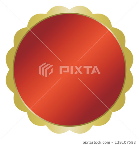 A simple red and gold medal (Flower #3) A simple red and gold medal (Flower #3) 139107588