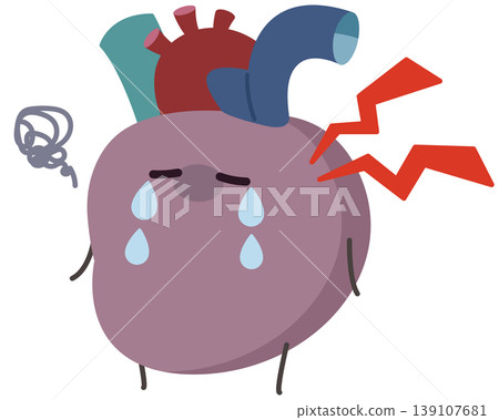 "Heart problems" illustration 139107681