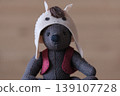 Teddy bear wearing a zodiac animal costume - Horse (upper body) 139107728