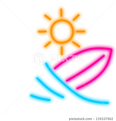 霓虹風格衝浪 霓虹風格衝浪 139107802