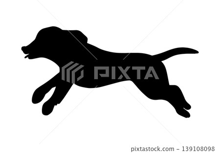 會跑的臘腸犬的剪影 會跑的臘腸犬的剪影 139108098