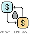 Oil Trading vector colored icon or design element 139108270