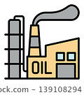 Oil Factory vector colored icon or logo element 139108294