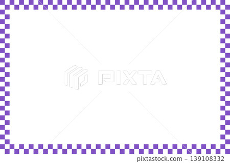 Purple and white checkered frame background 139108332