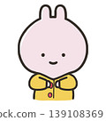 穿著紐扣衣服的兔子 139108369
