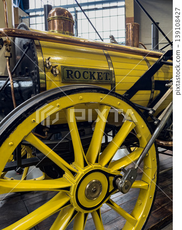 Replica of Stephenson's Rocket - National Railway Museum - York - England Replica of Stephenson's Rocket - National Railway Museum - York - England 139108427
