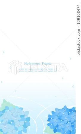 底部是清新雅緻的日式水彩邊框,飾以水波紋和繡球花圖案。背景素材為直式16:9寬高比。 底部是清新雅緻的日式水彩邊框,飾以水波紋和繡球花圖案。背景素材為直式16:9寬高比。 139108474