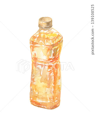 用沙拉油繪製的水彩插圖 139108525
