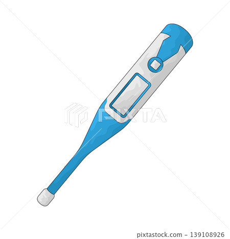 Illustration of Digital Thermometer Illustration of Digital Thermometer 139108926